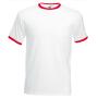 FOTL Valueweight Ringer T, White/Red, 3XL