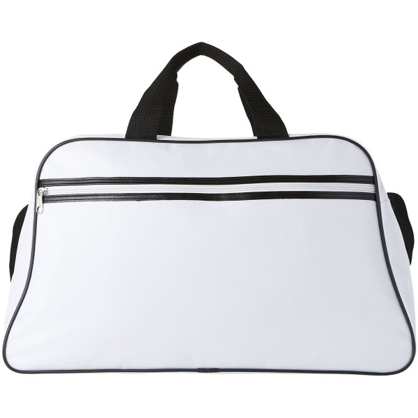 San Jose 2-stripe sports duffel bag 30L - White/White
