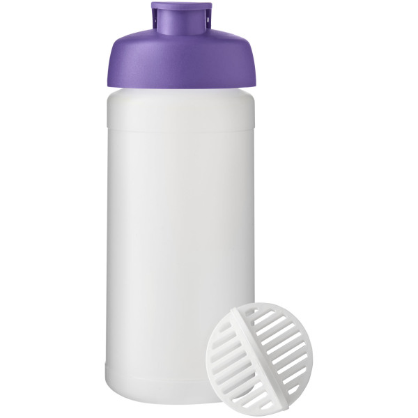Baseline Plus 500 ml shaker bottle - Purple/Frosted clear
