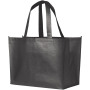 Alloy metallic gelamineerde non woven boodschappentas 23L - Staalgrijs