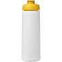 Baseline® Plus 750 ml flip lid sport bottle - White/Yellow