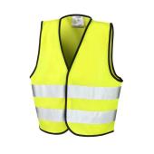 Kids Hi-Vis Safety Vest, Fluorescent Yellow, 10-12, Result Core