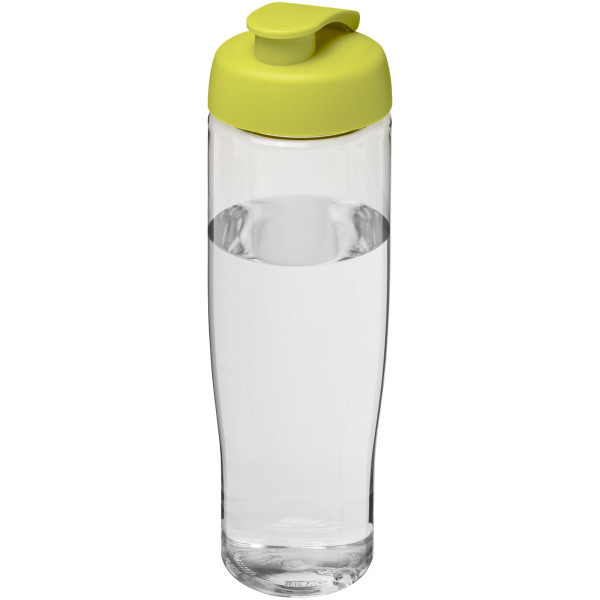 H2O Active® Tempo 700 ml sportfles met flipcapdeksel - Transparant/Lime