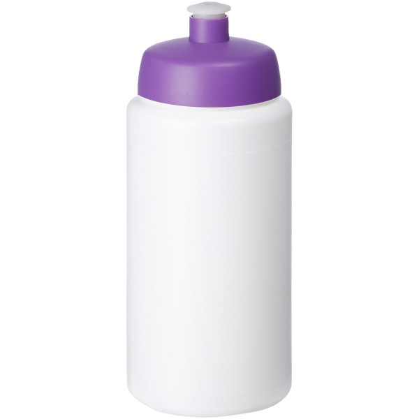 Baseline® Plus grip 500 ml sports lid sport bottle - White/Purple