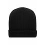 MB7145 Soft Knitted Winter Beanie - black - one size