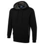 Two Tone Hooded Sweatshirt - 2XL - Black/Charcoal