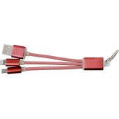 Aluminium kabel set rood