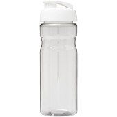 H2O Active® Base 650 ml sportfles met flipcapdeksel - Transparant/Wit