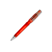 Balpen Nora Clear transparant - Transparant Rood