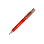 Balpen Nora Clear transparant - Transparant Rood