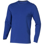 Ponoka biologisch heren t-shirt met lange mouwen - Blauw - 3XL