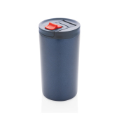 Dubbelwandige vacuüm lekvrije beker met lock 300ml, blauw