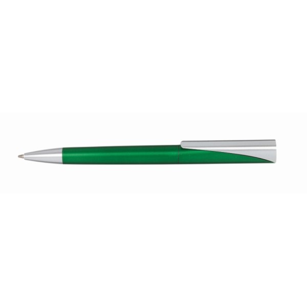 Zwartschrijvende balpen WEDGE groen