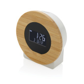 Utah RCS rplastic og bambus LCD skrivebords ur, brun
