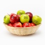 Fruitmand incl. 18 appels met zwarte bedrukking
