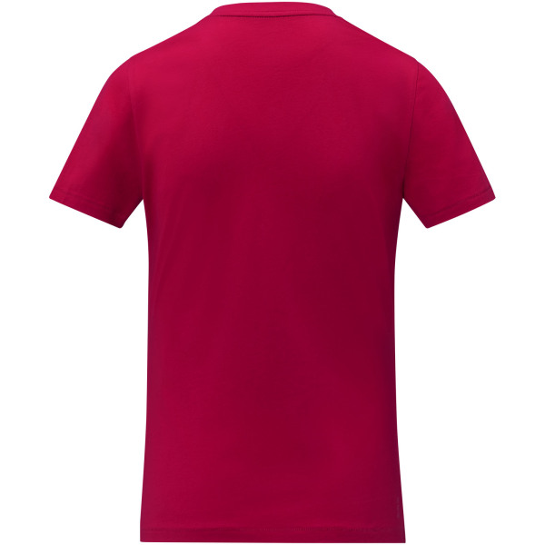 Somoto Dames T-shirt met V-hals en korte mouwen - Rood - XS