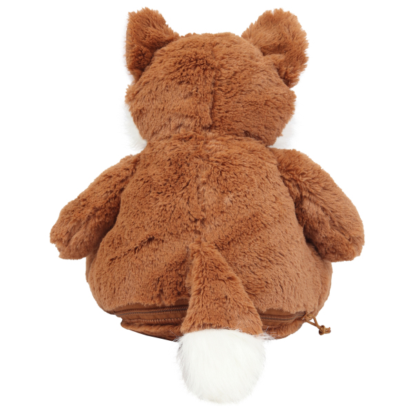 Knuffel met rits vos Brown One Size