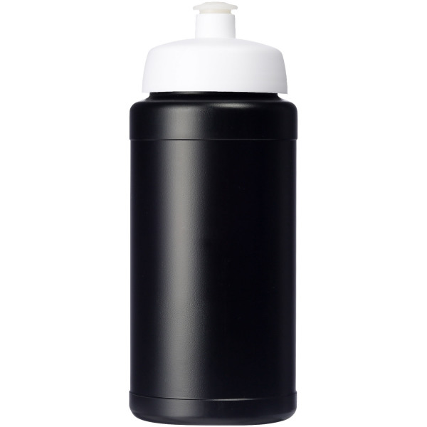Baseline® Plus 500 ml bottle with sports lid - Solid black/White