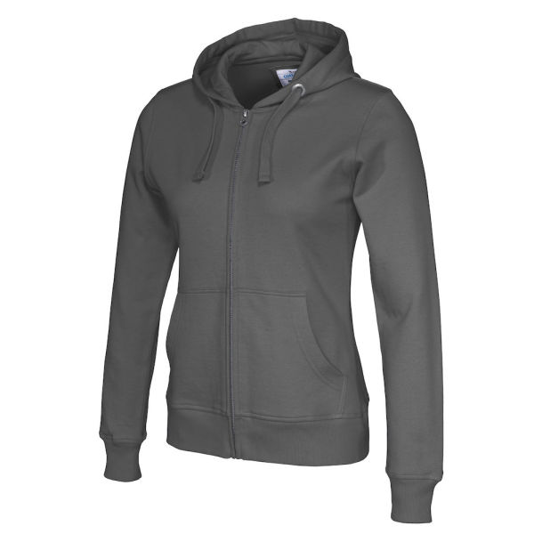 Cottover Gots Full Zip Hood Lady charcoal 3XL