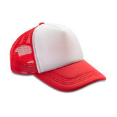 Detroit ½ Mesh Truckers Cap - Red/White - One Size