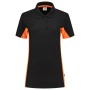 Poloshirt Bicolor Dames 202003 Black-Orange 3XL