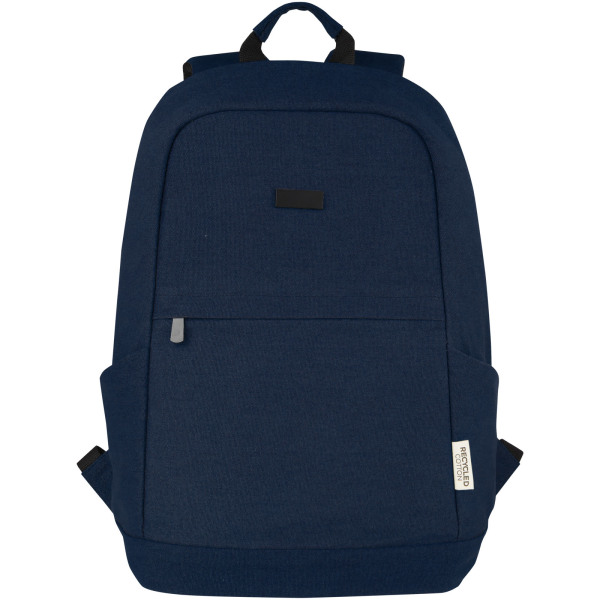 Joey 15.6" GRS recycled canvas anti-theft laptop backpack 18L - Navy