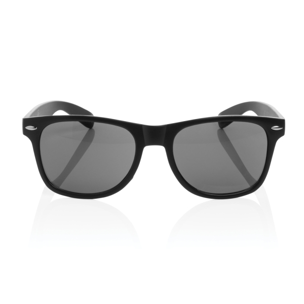 GRS gerecycled PC plastic zonnebril, zwart