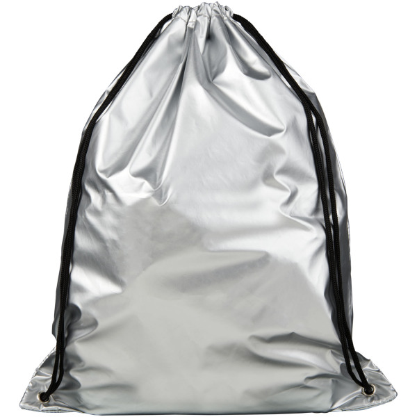 Oriole shiny drawstring backpack 5L - Silver