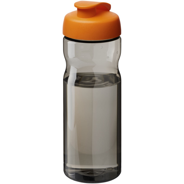 H2O Active® Eco Base 650 ml flip lid sport bottle - Charcoal/Orange