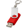 Rotate USB met sleutelhanger - Helder rood - 64GB