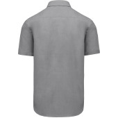 Ace - Heren overhemd korte mouwen Marl Storm Grey 3XL