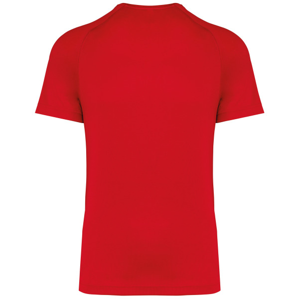Gerecycled herensport-T-shirt met ronde hals Red 3XL