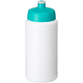 Baseline® Plus 500 ml flaska med sportlock - Vit/Aqua