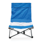 Opvouwbare strandstoel in tas, blauw