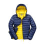 Snow Bird Hooded Jacket - Navy/Yellow - L