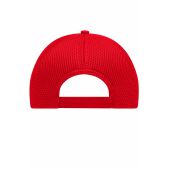 MB6216 6 Panel Air Mesh Cap - red - one size