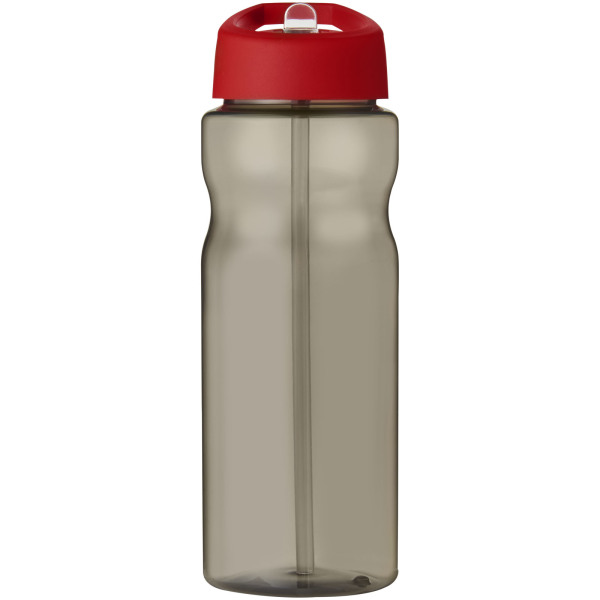 H2O Active® Eco Base 650 ml spout lid sport bottle - Charcoal/Red