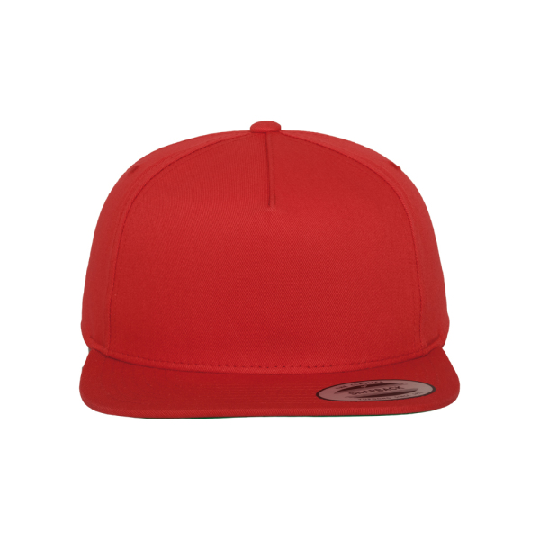 5-Panel-Snapback-Kappe Classic RED One Size