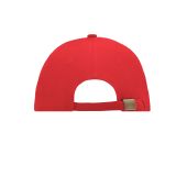MB024 6 Panel Sandwich Cap - red/white - one size
