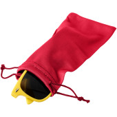 Clean microvezeltasje voor een zonnebril - Rood