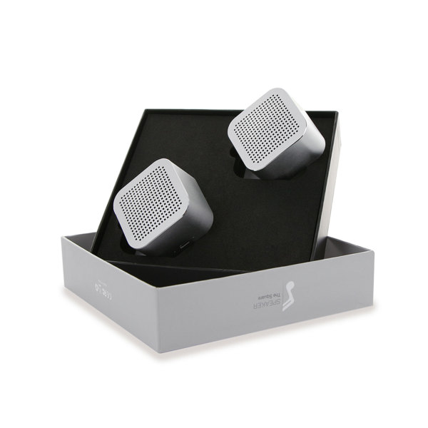 The Square Stereo Set - silver