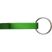 Metalen 2-in-1 sleutelhanger groen