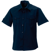 Men's Roll Sleeve Shirt - Short Sleeve