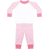 Striped pyjamas Pink / White 0/6M