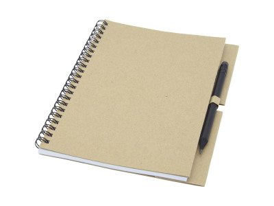 Luciano Eco ringbandnotitieboek met potlood - medium Luciano Eco ringbandnotitieboek met potlood - medium