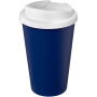 Americano® Eco 350 ml gerecyclede beker met spill-proof deksel - Blauw/Wit
