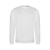AWDis Long Sleeve Tri-Blend T-Shirt, Solid White, L, Just Ts