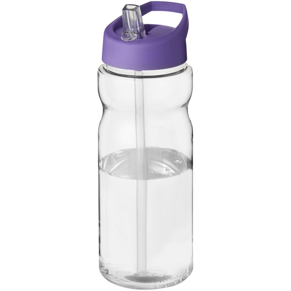 H2O Active® Base 650 ml spout lid sport bottle - Transparent/Purple