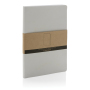Salton A5 GRS gecertificeerd recycled papieren notitieboek, wit