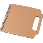 Cardboard notebook Gianluca brown